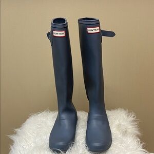 NWOT Hunter Classic Grey blue Tall Boots